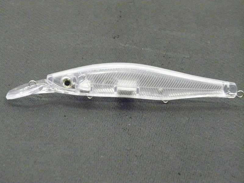 wLure 10 Blank Unpainted Minnow Crankbait Topwater Lipless Jerkbait Fishing Lures (UPM629P10) - Image 1